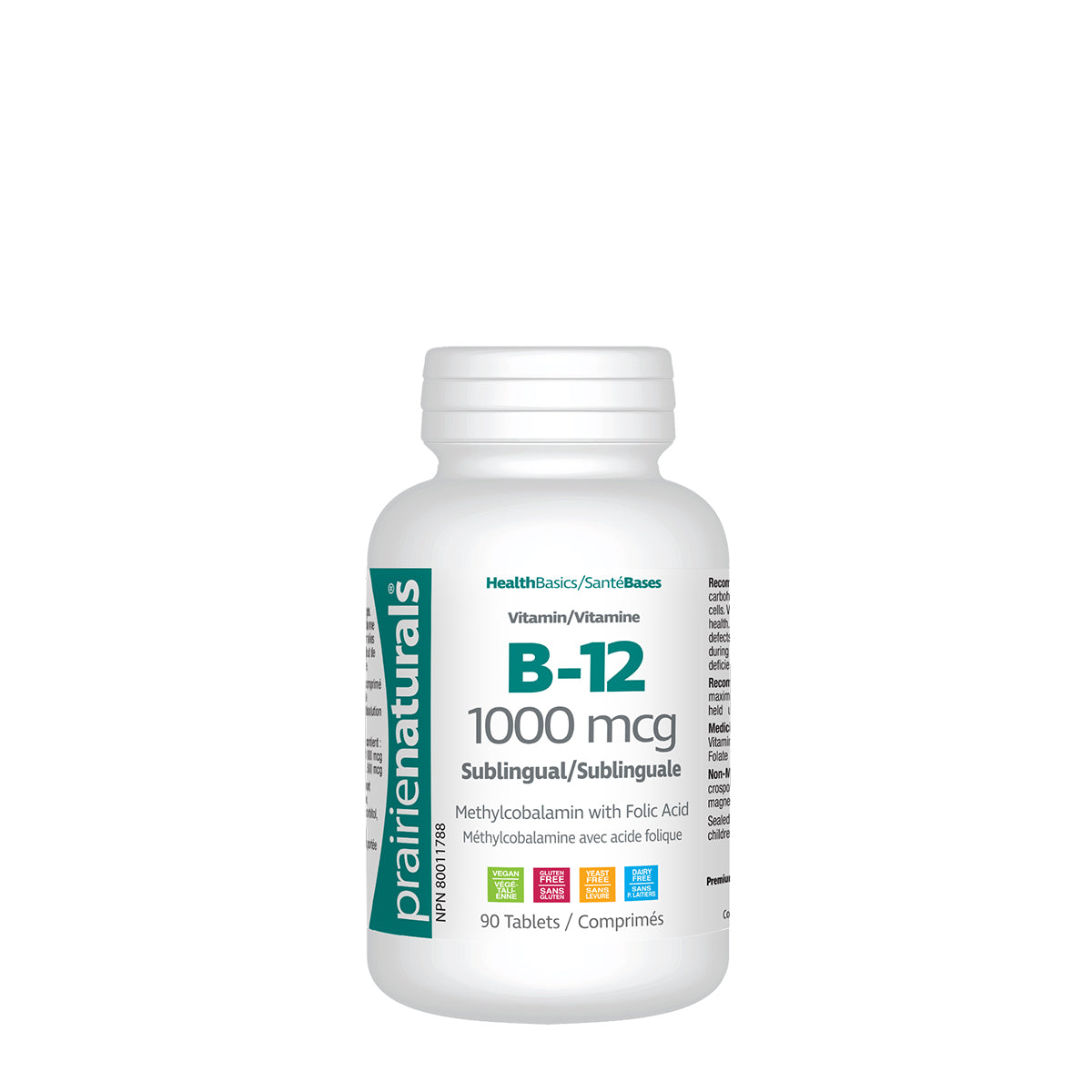 PRAIRIE NATURALS SUBLINGUAL B12 90TABS