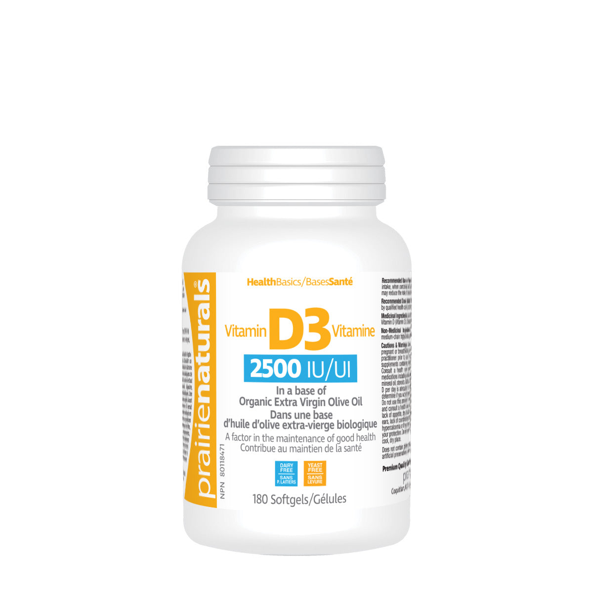 PRAIRIE NATURALS VITAMIN D 2500IU