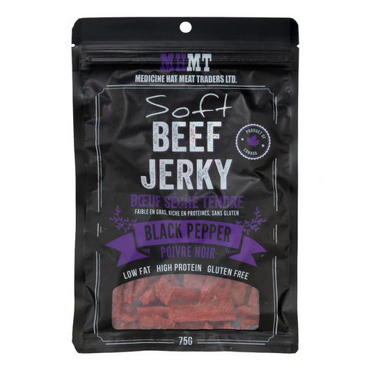 MHMT SOFT BEEF JERKY BLACK PEPPER 75G