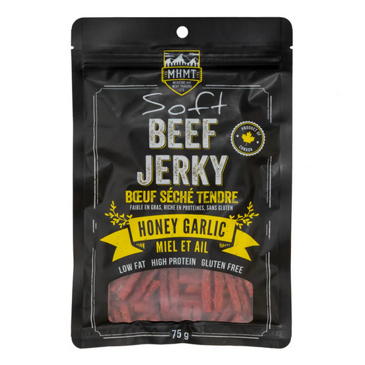 MHMT SOFT BEEF JERKY HONEY GARLIC 75G