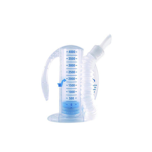 AIRLIFE VOLUMETRIC INCENTIVE SPIROMETER W/ ONE-WAY VALVE 2500ml FLEXIBLE TUBING W/ MOUTHPIECE HOLDER
