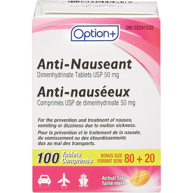 OPTION+ ANTI-NAUSEANT 50MG 100 TB