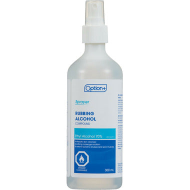 OPTION+ RUBBING ALCOHOL SPRAY 300ML