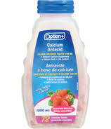 OPTION+ EXTRA STRENGTH ANTACID ASSORTED BERRIES 100 CHEWABLE TABLETS