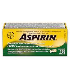 ASPIRIN 325MG 100 CAPLET