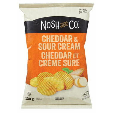 NOSH & CO POTATO CHIPS SOUR CREAM & CHEDDAR