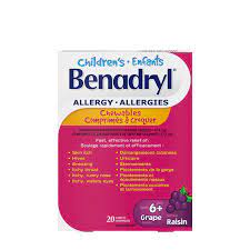 BENADRYL KIDS CHEWABLES GRAPE