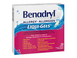 BENADRYL ALLERGY 20 LIQ-GELS