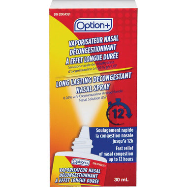 OPTION+ LONG LASTING DECONGESTANT NASAL SP 30ML