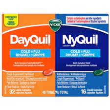 VICKS NYQUIL/DAYQUIL COLD&FLU COMBO 32D+16N