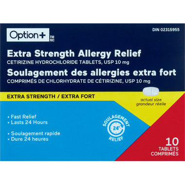 OPTION+ EXTRA STRENGTH ALLERGY RELIEF TABLET 10MG