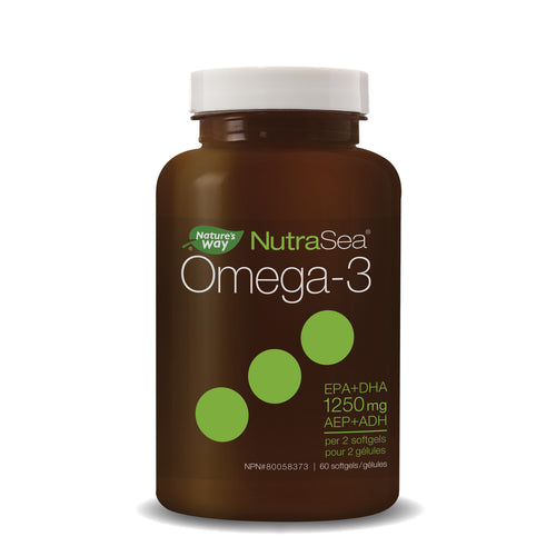 NATURE'S WAY NUTRASEA OMEGA-3 LIQUID GELS FRESH MINT 60 SOFT GELS