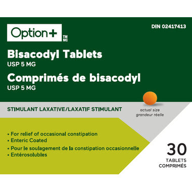 OPTION+ BISACODYL 5MG 30TB