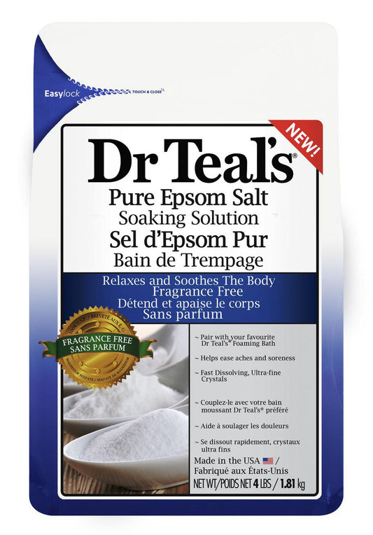DR TEALS EPSOM SALT FRAGRANCE FREE 1.81KG