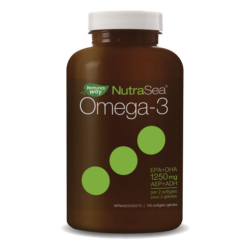 NATURE'S WAY NUTRASEA OMEGA-3 LIQUID GELS FRESH MINT 150 SOFT GELS