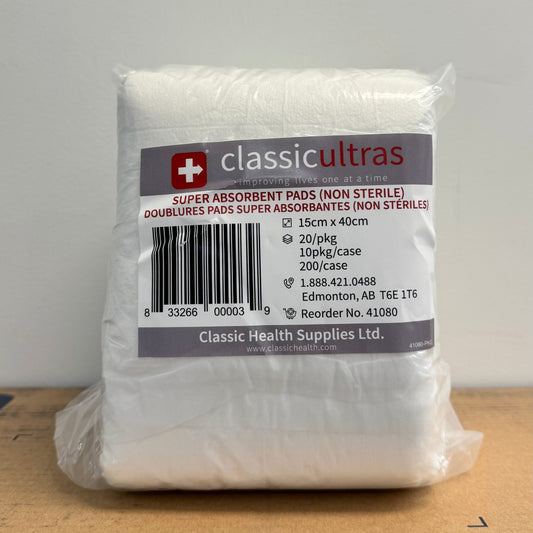 CLASSIC ULTRAS SUPER ABSORBANT PADS 15CM X 40CM /EACH