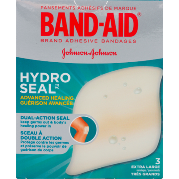 BAND-AID HYDRO SEAL ADVANCED HEALING XL 3PACK