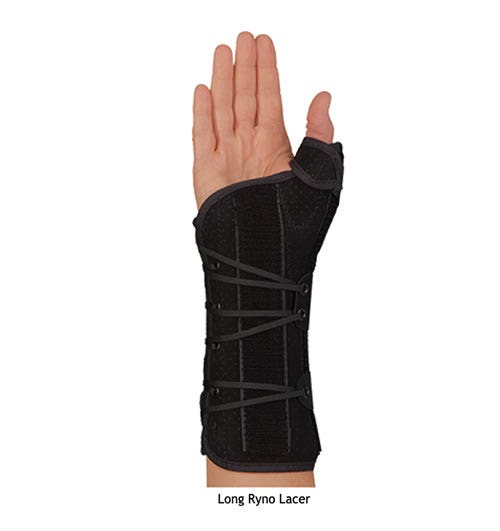 MEDSPEC RYNO LACER II WRIST/THUMB LONG BLACK