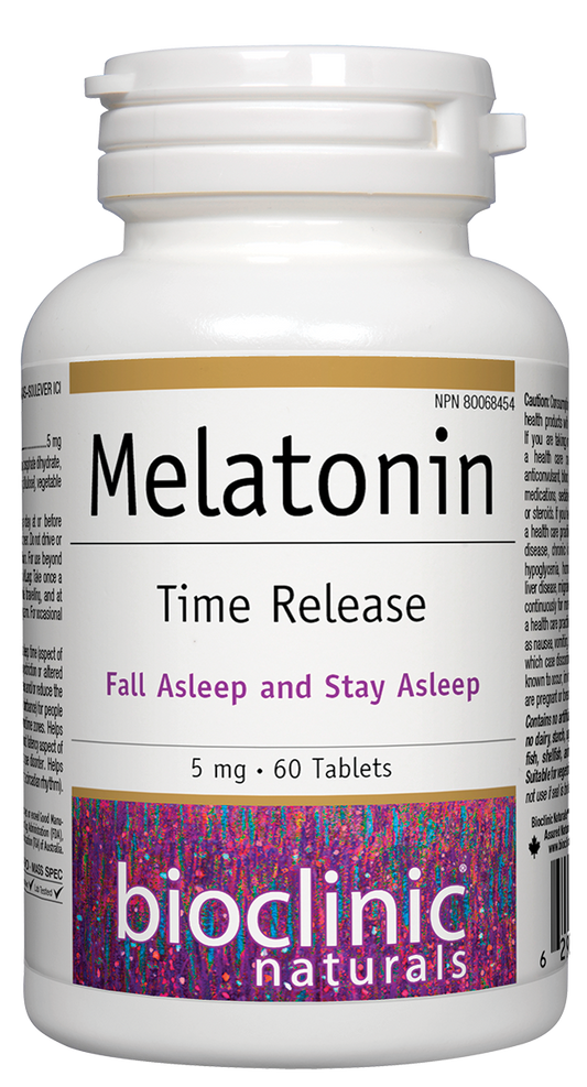 Melatonin Time Release  5 mg 60 TABS BIOCLINIC