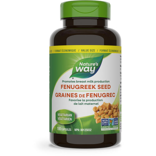 NATURE'S WAY FENUGREEK SEED 180 CAPS