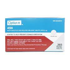 OPTION+ ASA 81MG 365 TABLETS