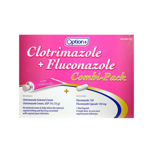 OPTION+ CLOTRIMAZOLE-FLUCONAZOLE COMBI-PACK