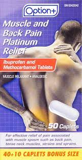 OPTION+ MUSCLE BACK PAIN PLATINUM RELIEF 40+10 CAPLETS