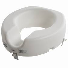PCP 5" UNIVERSAL RAISED TOILET SEAT - WORKS ON ROUND AND ELONGATED BOWLS