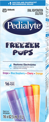 PEDIALYTE ELECTROLYTE FREEZE POPS