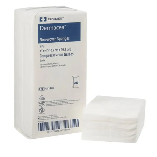 DERMACEA NON-STERILE NON-WOVEN 4X4 GAUZE 4PLY SPONGE