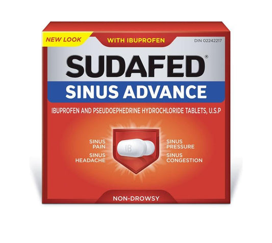 SUDAFED SINUS ADVANTAGE 20 CAP