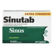 SINUTAB SINUS NON-DROWSY EXTRA STRENGTH 24 CAPLET