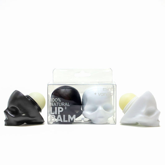 REBELS DUO LIP BALM - SKULL VANILLA AND MINT