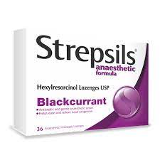 STREPSILS LOZ BLACK CURRANT 36