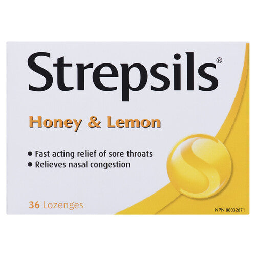 STREPSILS LOZ HONEY LEMON 36