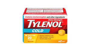TYLENOL COLD EXTRA STRENGTH DAYTIME 20 TABLETS
