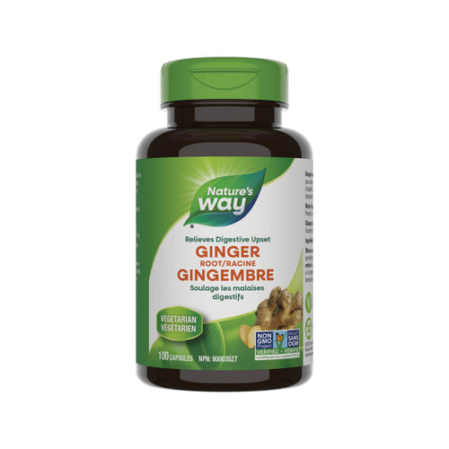 NATURE'S WAY GINGER ROOT 100CAP 550MG