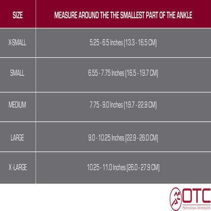 OTC ANKLE SUPPORT WITH SPIRAL STAYS