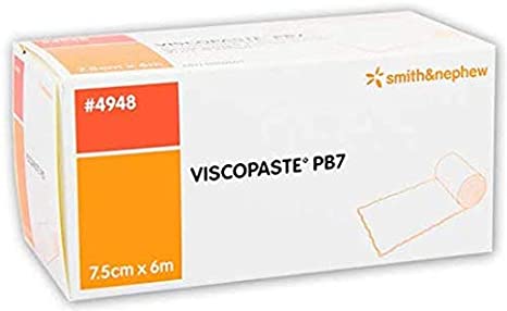 VISCOPASTE PB7 MEDICATED PASTE BANDAGE, SIZE 7.5CM X 6M