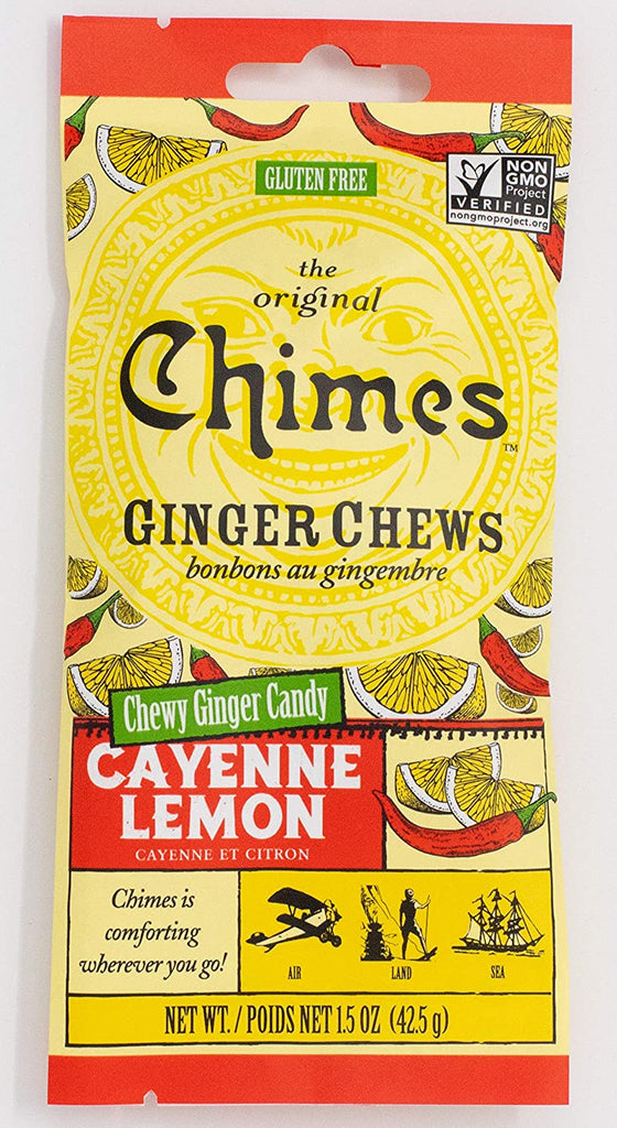 CHIMES CAYENNE LEMON GINGER CHEWS 42.5G