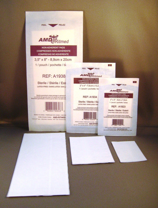 NON-ADHERENT STERILE GAUZE PADS 3"X4" /EACH