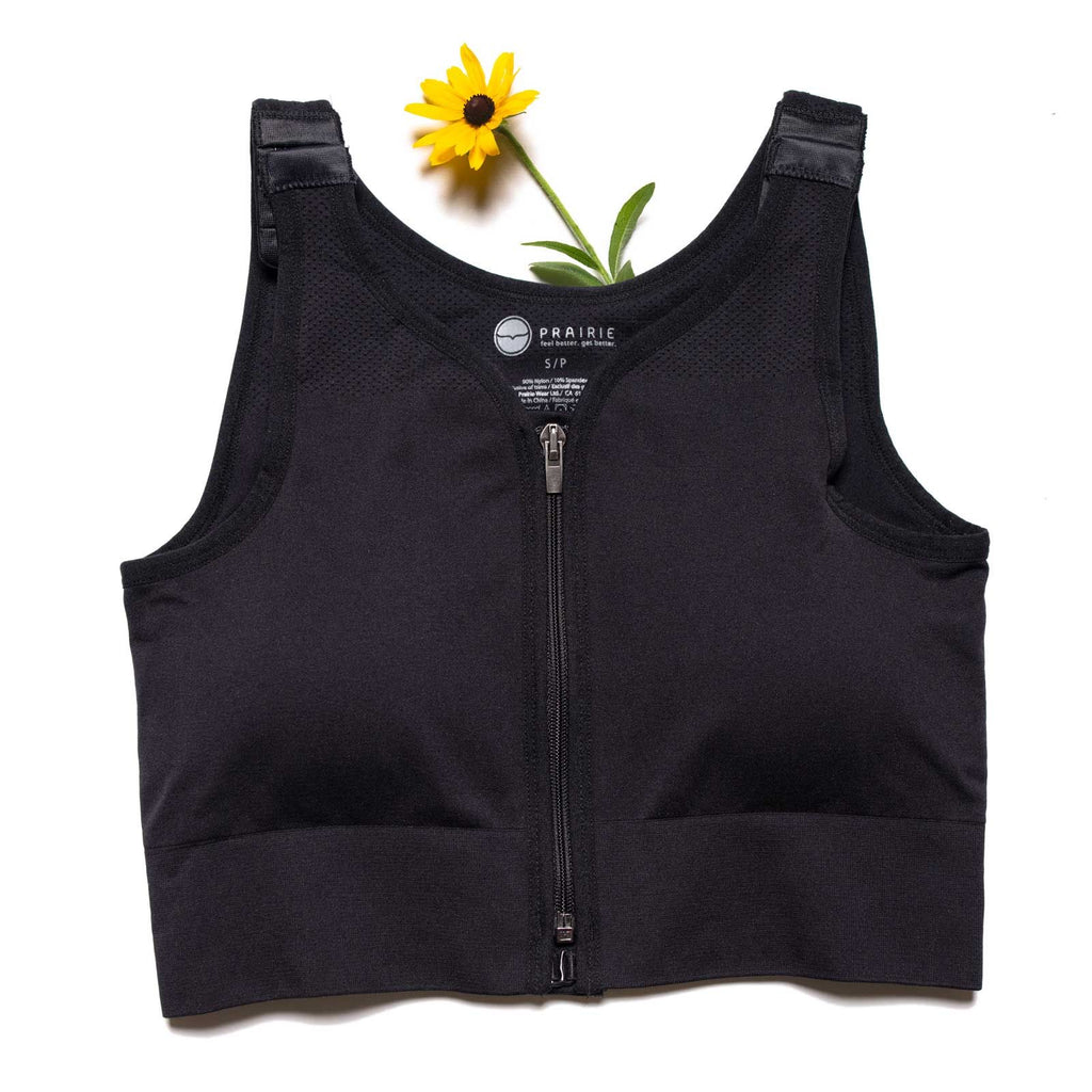 Health Products For You - The Hugger Prima compression bra is for women  undergoing chemotherapy who need to allow easy port access and straps that  don't irritate the port area. The Prairie