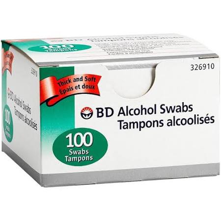 BD ALCOHOL SWABS 100