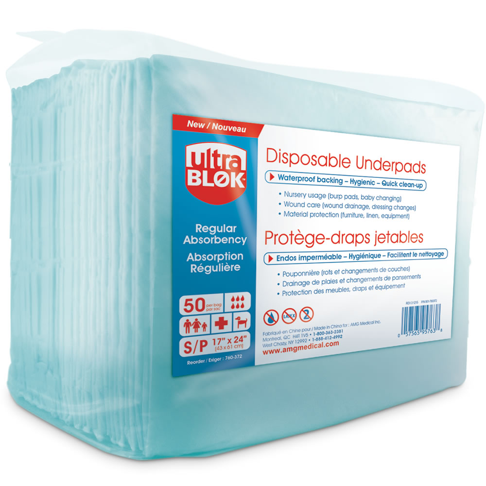MEDPRO DISPOSABLE UNDERPADS 17"X24" /EACH